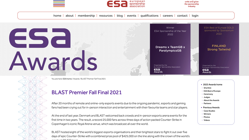 ESA Awards Edge